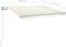 vidaXL - Luifel - handmatig - uittrekbaar - 350x250 - cm - crèmekleurig
