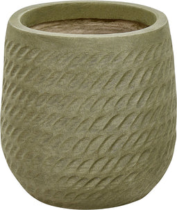 LIVADIA - Bloempot - Groen - 19 cm - Vezelklei
