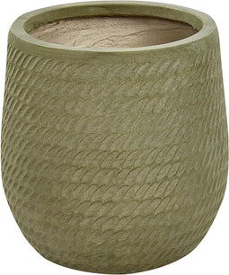 LIVADIA - Bloempot - Groen - 27 cm - Vezelklei