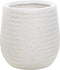 LIVADIA - Bloempot - Off-white - 27 cm - Vezelklei