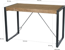 Livingfurn - Bartafel Nairobi - Mangohout - 90x140x80