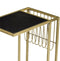 Livingfurn - Bijzettafel Djura Zwart Brass - Marmer - 30x45x65