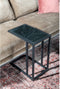 Livingfurn - Bijzettafel Sofatable Zwart - Marmer - 30x40x56