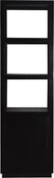 Livingfurn - Boekenkast Jaxx Black 60cm - Mangohout