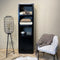 Livingfurn - Boekenkast Jaxx Black 60cm - Mangohout