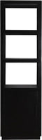 Livingfurn - Boekenkast Jaxx Black 60cm - Mangohout