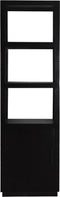 Livingfurn - Boekenkast Jaxx Black 60cm - Mangohout