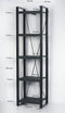 Livingfurn - Boekenkasten Norris - 200x55x40 cm - Mangohout / Gecoat Staal