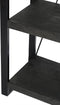 Livingfurn - Boekenkasten Norris - 200x55x40 cm - Mangohout / Gecoat Staal