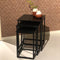 Livingfurn - Cast Iron Noelle Black - 40x40x51 cm - Metaal - Set van 3
