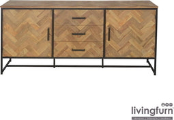 Livingfurn - Dressoir Accent 180cm - Teakhout