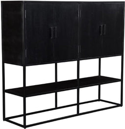 Livingfurn - Dressoir Kala 4 deurs - 160cm - Mangohout