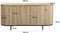 Livingfurn - Dressoir Noor Natural 115cm - Mangohout / Gecoat Staal
