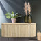 Livingfurn - Dressoir Noor Natural 115cm - Mangohout / Gecoat Staal
