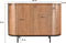 Livingfurn - Dressoir Noor Natural 115cm - Mangohout / Gecoat Staal