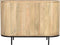 Livingfurn - Dressoir Noor Natural 115cm - Mangohout / Gecoat Staal
