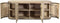 Livingfurn - Dressoir Noor Natural 115cm - Mangohout / Gecoat Staal