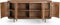 Livingfurn - Dressoir Noor Natural 170cm - Mangohout / Gecoat Staal