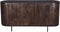 Livingfurn - Dressoir Noor Walnut 115cm - Mangohout / Gecoat Staal