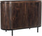 Livingfurn - Dressoir Noor Walnut 115cm - Mangohout / Gecoat Staal