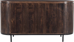 Livingfurn - Dressoir Noor Walnut 170cm - Mangohout / Gecoat Staal