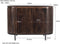 Livingfurn - Dressoir Noor Walnut 170cm - Mangohout / Gecoat Staal