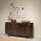 Livingfurn - Dressoir Noor Walnut 170cm - Mangohout / Gecoat Staal