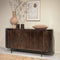 Livingfurn - Dressoir Noor Walnut 170cm - Mangohout / Gecoat Staal