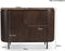 Livingfurn - Dressoir Nora Emperador 115cm - Mangohout - Gecoat Staal
