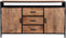 Livingfurn - Dressoir Sturdy Open 150 cm - Mangohout / Gecoat Staal