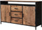 Livingfurn - Dressoir Sturdy Open 150 cm - Mangohout / Gecoat Staal