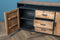 Livingfurn - Dressoir Sturdy Open 150 cm - Mangohout / Gecoat Staal