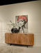 Livingfurn - Dressoir Valdez 180cm - Mangohout / Gecoat Staal