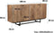 Livingfurn - Dressoir Valdez 180cm - Mangohout / Gecoat Staal