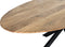 Livingfurn - e Ovale Eetkamertafel - - Acasia Hout - 240 cm - Bruin