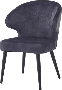 Livingfurn Eetkamerstoel Donna Antraciet Velvet