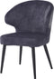 Livingfurn Eetkamerstoel Donna Antraciet Velvet