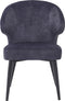Livingfurn Eetkamerstoel Donna Antraciet Velvet