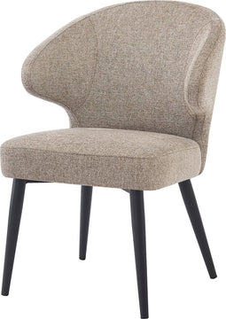 Livingfurn Eetkamerstoel Donna Beige Katoen