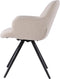 Livingfurn Eetkamerstoel Doreen Bouclé Beige Draaibaar