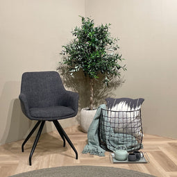 Livingfurn Eetkamerstoel Duke Bruin