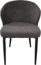 Livingfurn Eetkamerstoel Laura Bouclé Antraciet