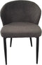 Livingfurn Eetkamerstoel Laura Bouclé Antraciet