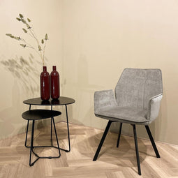 Livingfurn Eetkamerstoel Louise Grijs