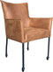 Livingfurn Eetkamerstoel Valerie Rodeo Cognac