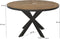 Livingfurn - Eetkamertafel Accent Round - Teak Hout - 130 cm - Bruin