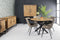Livingfurn - Eetkamertafel Accent Round - Teak Hout - 130 cm - Bruin