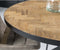 Livingfurn - Eetkamertafel Accent Round - Teak Hout - 130 cm - Bruin