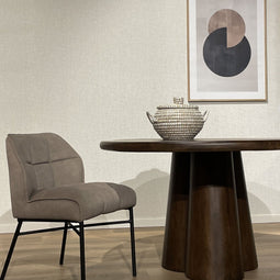 Livingfurn - Eetkamertafel Brix Clubs 130cm - Mangohout