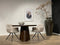 Livingfurn - Eetkamertafel Brix Clubs 130cm - Mangohout